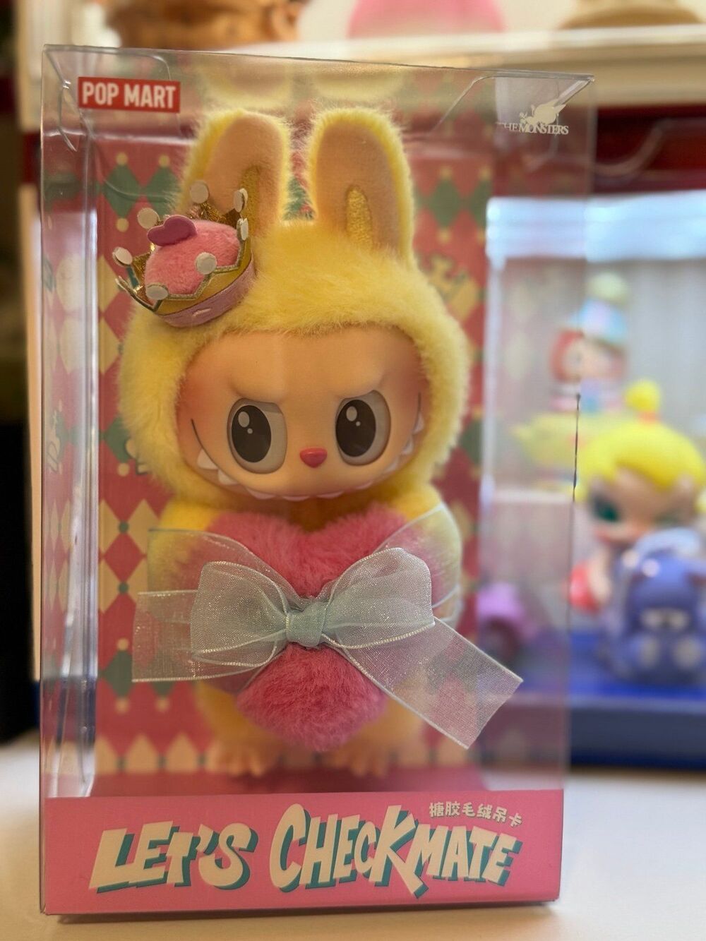 POP MART THE MONSTERS Labubu Let's Checkmate Series Vinyl Plush Hanging Card